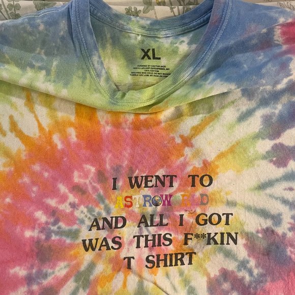 Travis scott astro world tie die tour shirt! - Picture 14 of 16